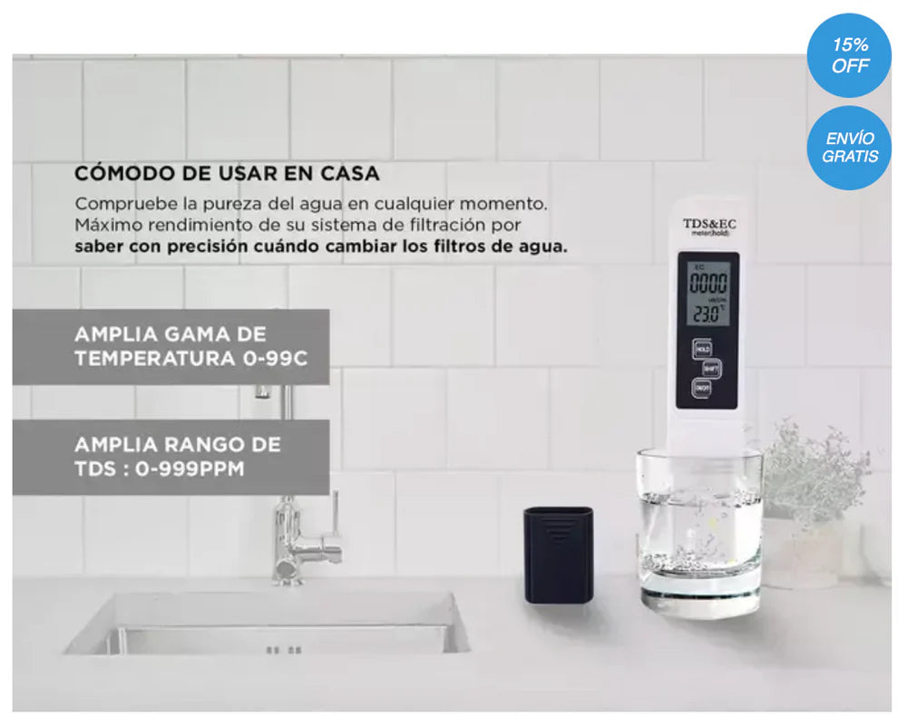 Oferta 2x1 Medidor Digital Del Agua TDS © FULL CON ENVIO GRATIS
