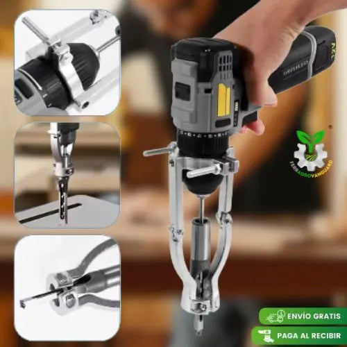 ADAPTADOR Y SET X4 BROCAS CUADRADAS PARA MADERA + ENVIO GRATIS