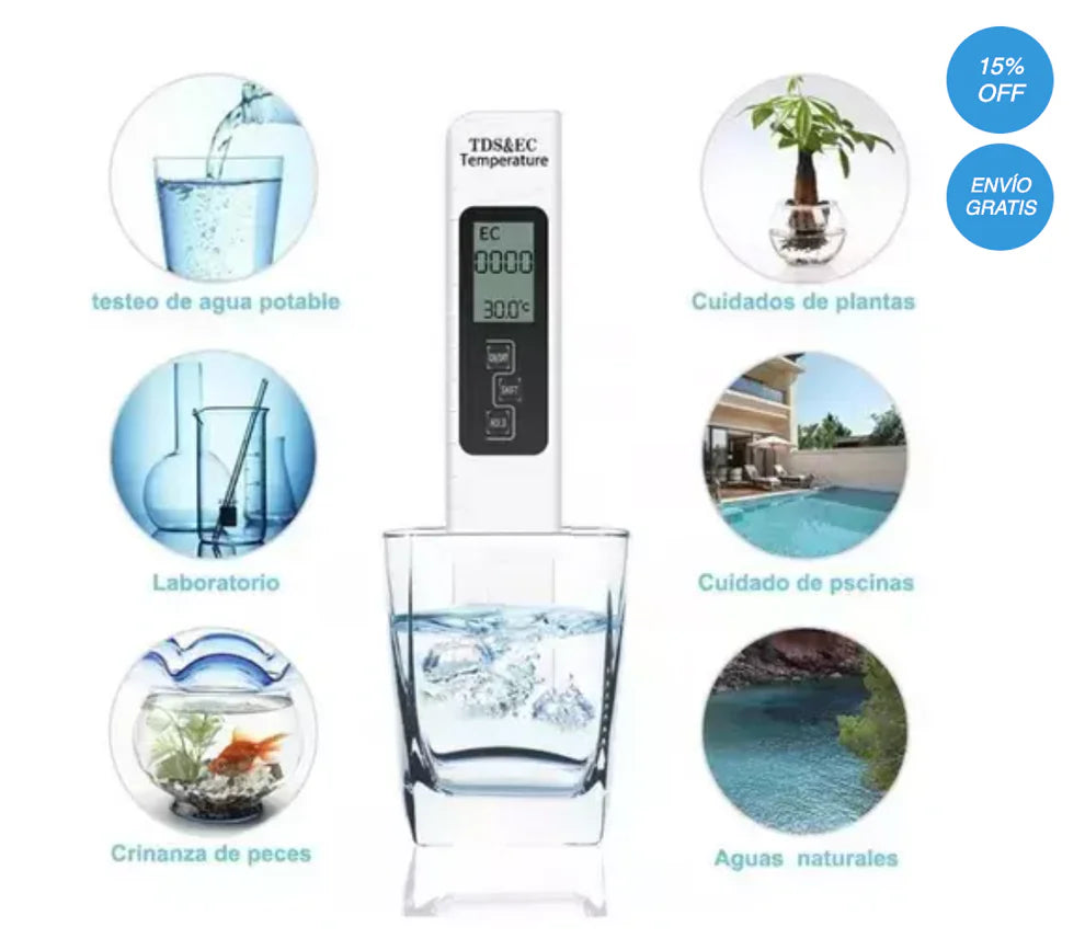 Oferta 2x1 Medidor Digital Del Agua TDS © FULL CON ENVIO GRATIS