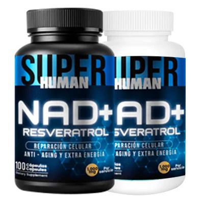 Resveratrol - Cápsulas 💊 de Reparación Celular 🧠 Antienvejecimiento y Energía Extra - SuperHuman