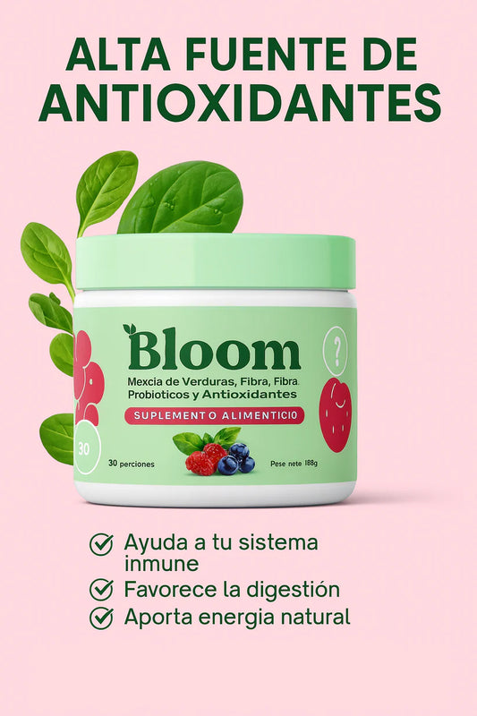 🥝 Bloom Vital – Jugo verde Detox de Frutas y Superalimentos 🍓